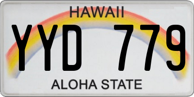 HI license plate YYD779