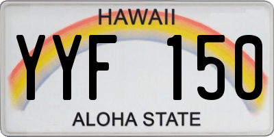 HI license plate YYF150