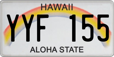 HI license plate YYF155