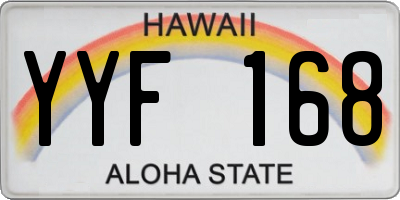 HI license plate YYF168