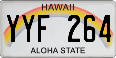 HI license plate YYF264