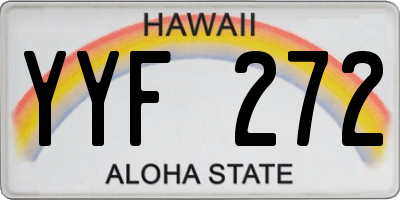 HI license plate YYF272