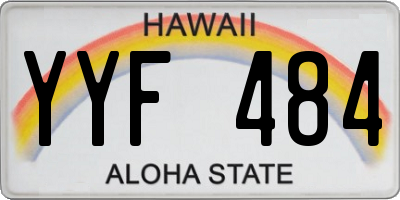 HI license plate YYF484