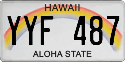 HI license plate YYF487