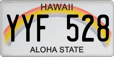HI license plate YYF528