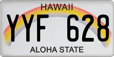 HI license plate YYF628