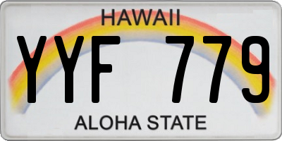 HI license plate YYF779