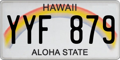 HI license plate YYF879