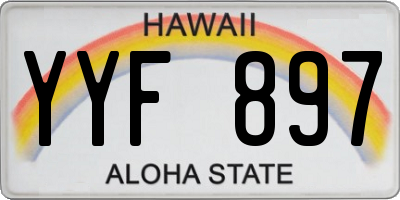 HI license plate YYF897
