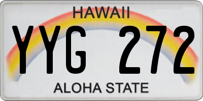 HI license plate YYG272