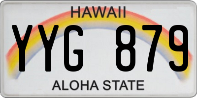 HI license plate YYG879