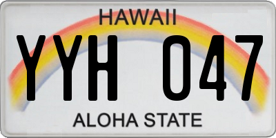 HI license plate YYH047