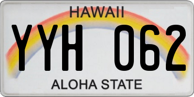 HI license plate YYH062
