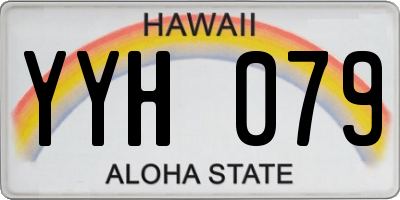 HI license plate YYH079