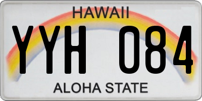 HI license plate YYH084