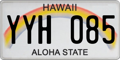 HI license plate YYH085