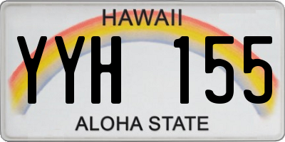 HI license plate YYH155