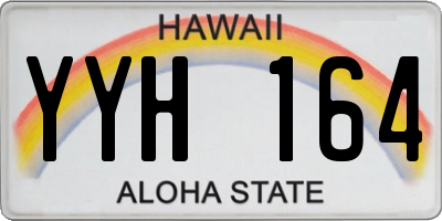 HI license plate YYH164