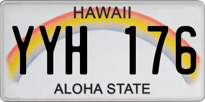 HI license plate YYH176
