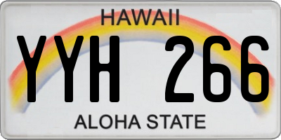 HI license plate YYH266