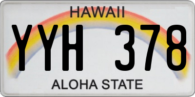 HI license plate YYH378