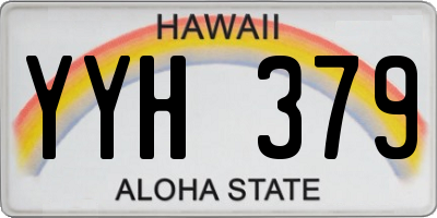 HI license plate YYH379