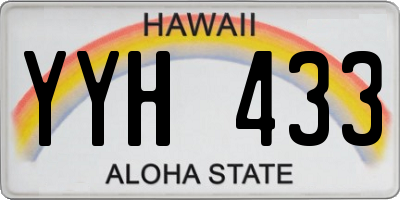 HI license plate YYH433