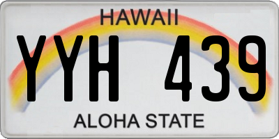 HI license plate YYH439
