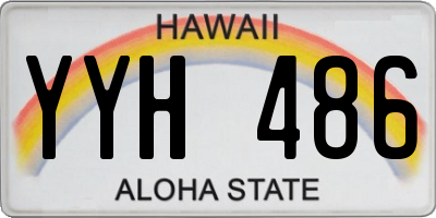 HI license plate YYH486