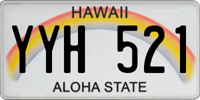 HI license plate YYH521