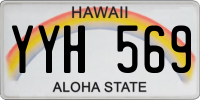 HI license plate YYH569