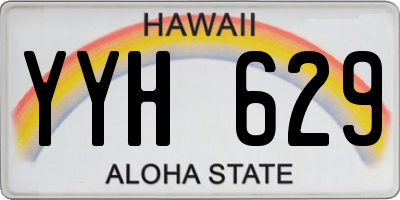 HI license plate YYH629