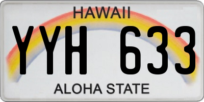 HI license plate YYH633