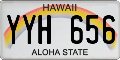 HI license plate YYH656