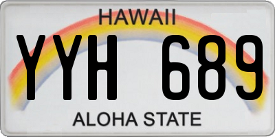 HI license plate YYH689