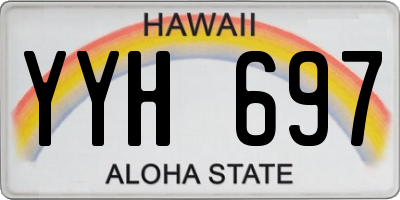 HI license plate YYH697
