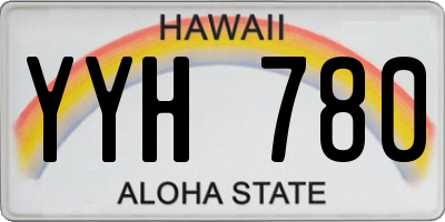 HI license plate YYH780