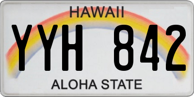 HI license plate YYH842