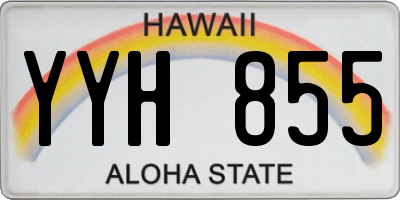 HI license plate YYH855