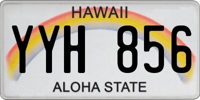 HI license plate YYH856