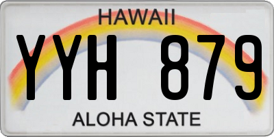 HI license plate YYH879