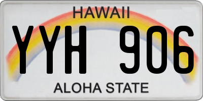 HI license plate YYH906