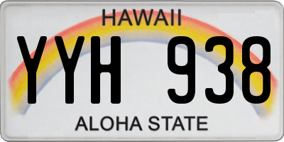 HI license plate YYH938