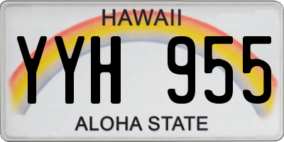 HI license plate YYH955