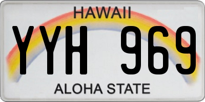 HI license plate YYH969