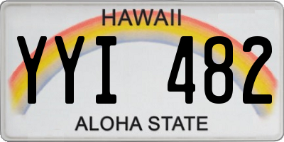 HI license plate YYI482