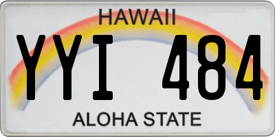 HI license plate YYI484
