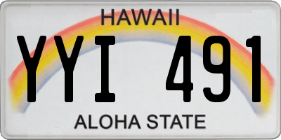 HI license plate YYI491