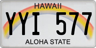 HI license plate YYI577