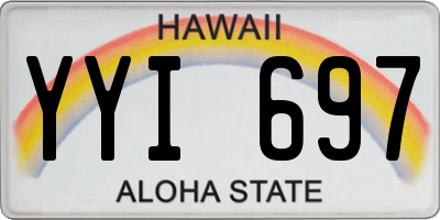 HI license plate YYI697